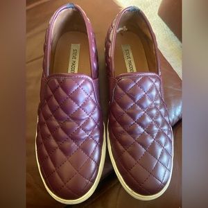 Steve Madden Endell Slip On Shoe in Burgundy (size 9)